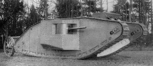 Прототип первого английского танка "Мать"