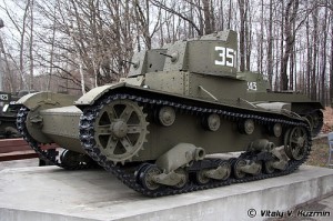 пулемётный танк Т-26 образца 1931 года