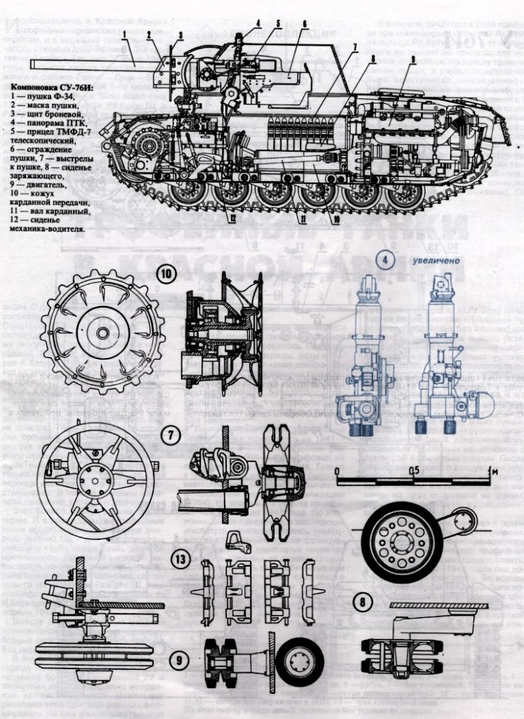 чертежи САУ СУ-76И