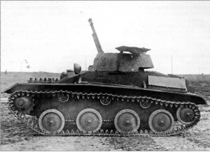 Т-40 с зенитными пулемётами ДШК 