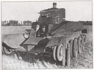 танк БТ-ИС со снятыми гусеницами