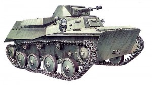 лёгкий танк Т-40 с крупнокалиберным пулемётом