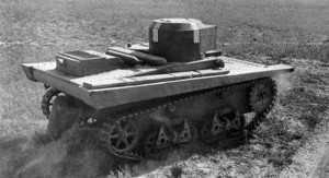 малый танк Т-33 на ходовых испытаниях