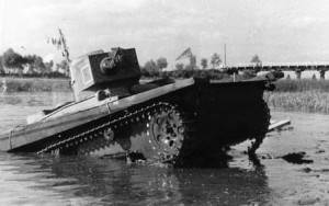 танк Т-37А на полевых испытаниях