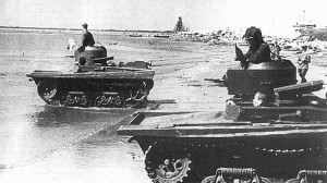 танк Т-38 на учениях 1937 год