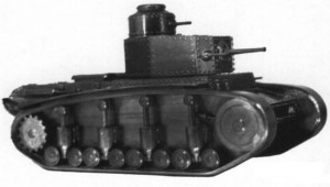 танк Т-12 на полигоне