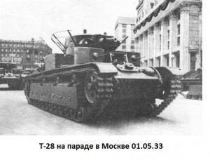Т-28 на параде