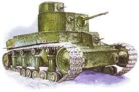 маневренный танк танк Т-12 на заводских испытаниях