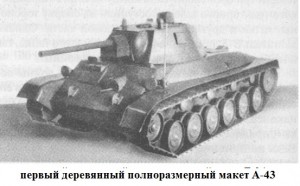 макет танка А-43