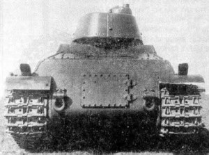 танк Т-100 вид сзади