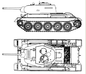 проекции танка Т-43